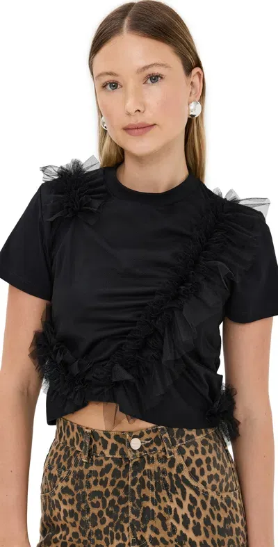 Msgm Tulle T-shirt Black