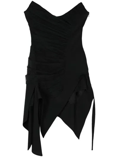 Mugler Dresses In Black