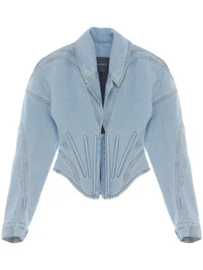 Mugler Jackets In Blue