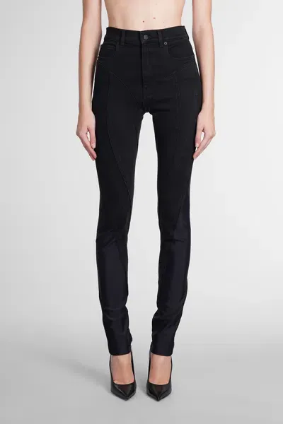 Mugler Jeans In Black Denim