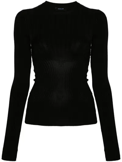 Mugler Maglie Nero In Black