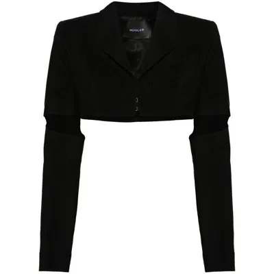 Mugler Outerwears In Black