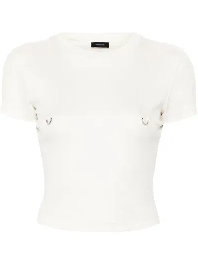 Mugler Pierced Baby T-shirt In White