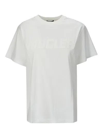 Mugler Logo T-shirt In White