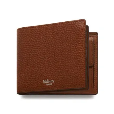 Mulberry 8 Card Leather Wallet With Coin Pouch In Oak