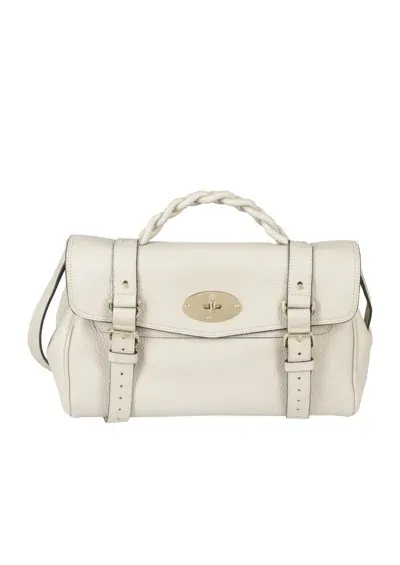 Mulberry Alexa Heavy Grain In Chalk