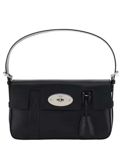 Mulberry East West Bayswater Shoulder Bag In Black