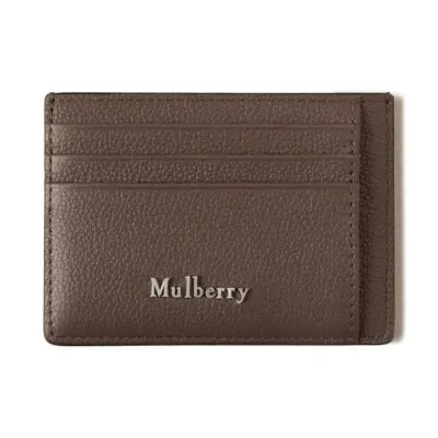 Mulberry Farringdon Leather Card Holder In Burgundy