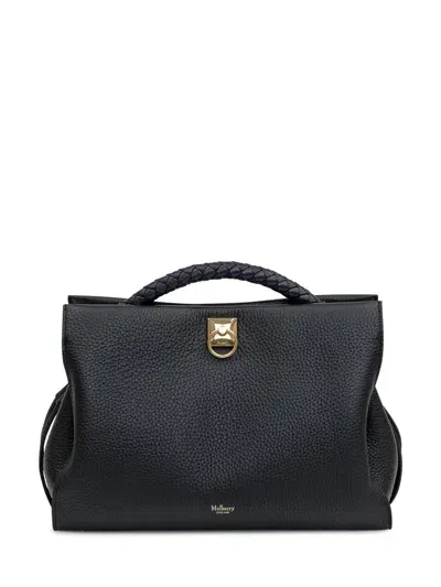 Mulberry Iris Bag Handle Heavy Grain In Black