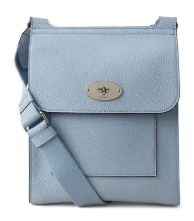 Mulberry Antony Leather Shoulder Bag In Poplin Blue