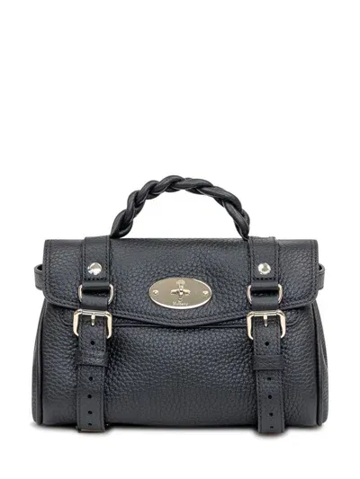 Mulberry Mini Alexa Heavy Grain In Black