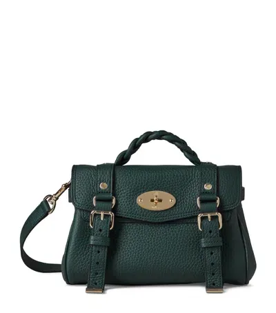 Mulberry Mini Leather Alexa Cross-body Bag In Green