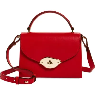 Mulberry Small Lana Top Handle Crossbody Bag In Scarlet Red