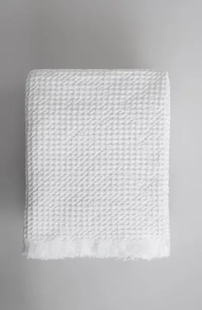 Mungo Organic Belgian Waffle Bath Sheet In White