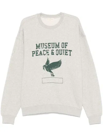 Museum Of Peace And Quiet Cotton Sweatshirt In Grey