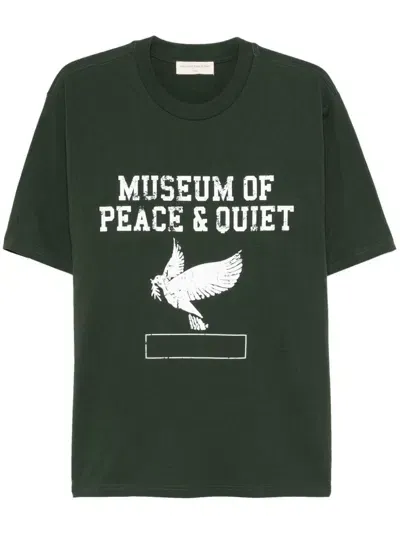 Museum Of Peace And Quiet Cotton T-shirt In Green