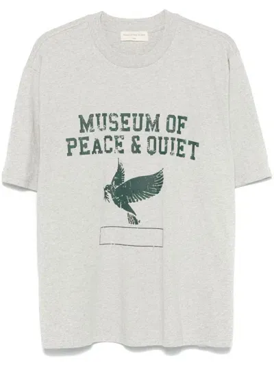 Museum Of Peace And Quiet Cotton T-shirt In Grey