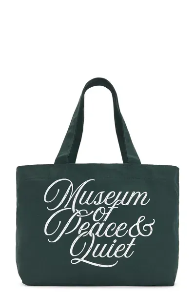 Museum Of Peace And Quiet Scribe Tote Bag In Pine