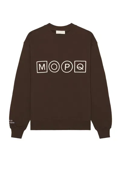 Museum Of Peace And Quiet Simple Living Crewneck In Brown