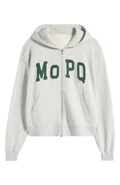 Museum Of Peace And Quiet Museum Of Peace & Quiet University Zip Hoodie In Heather Grey