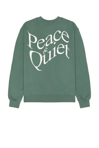 Museum Of Peace And Quiet Warped Crewneck In Fern