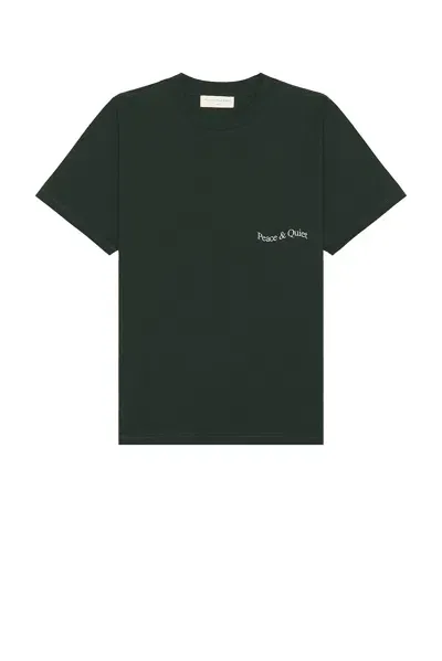 Museum Of Peace And Quiet Wordmark T-shirt In Pine