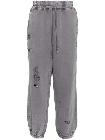 Musium Div. Distressed Track Pants In Grey