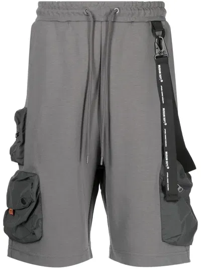 Musium Div. Drawstring-waist Cargo Shorts In Grau