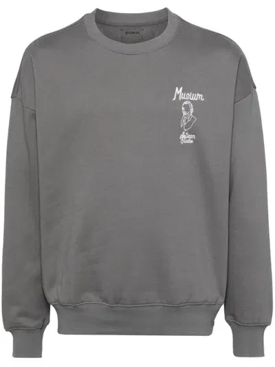 Musium Div. Embroidered Sweater In Grey