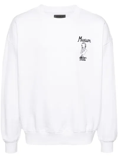 Musium Div. Embroidered Sweater In White