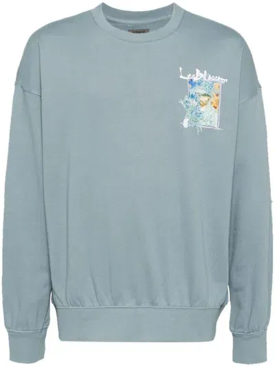 Musium Div. Graphic Patch Sweatshirt In Blue