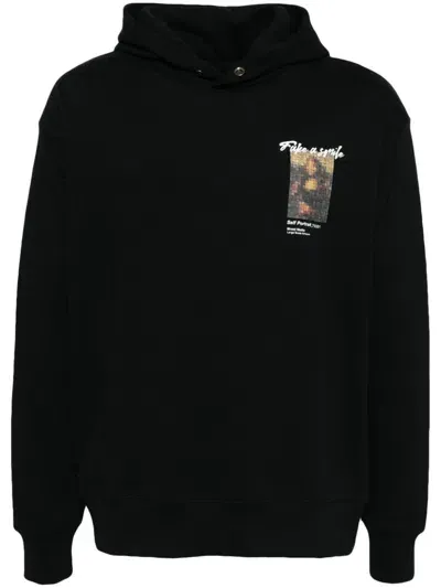 Musium Div. Graphic-print Hoodie In Black