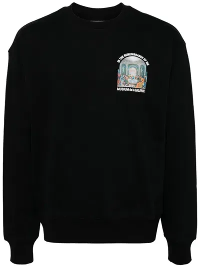 Musium Div. Graphic Print Sweatshirt In Black