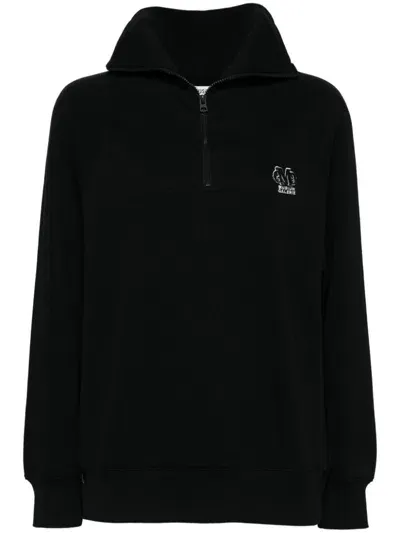 Musium Div. Half-zip Sweatshirt In Schwarz