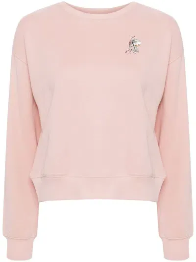 Musium Div. Logo-embroidered Sweater In Rosa