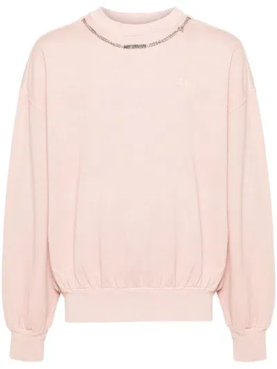 Musium Div. Logo-embroidered Sweatshirt In Pink