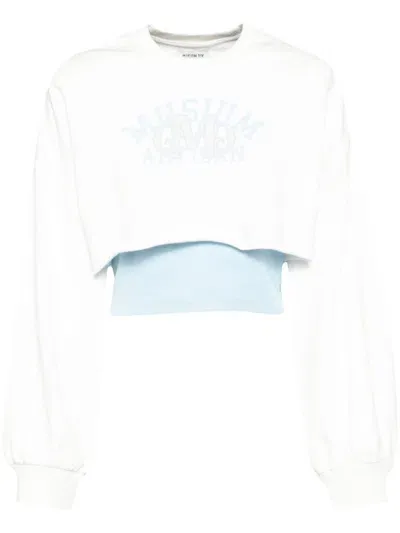 Musium Div. Logo-printed Sweatshirt In White