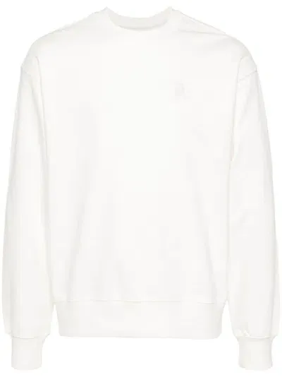 Musium Div. Tonal Embroidered Back Sweatshirt In Neutrals