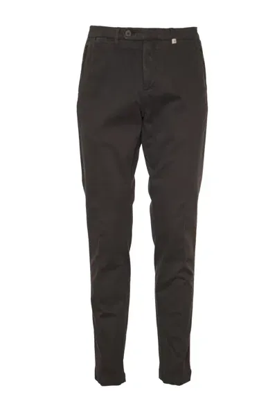 Myths Wrap Buttoned Trousers In Black