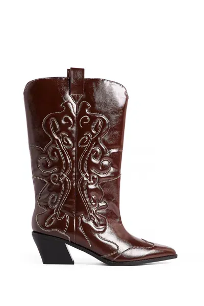 Na-kd Wadenhohe Cowboy-stiefel In Brown