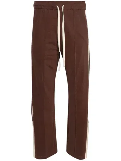 Nahmias Cotton Track Pants In Brown