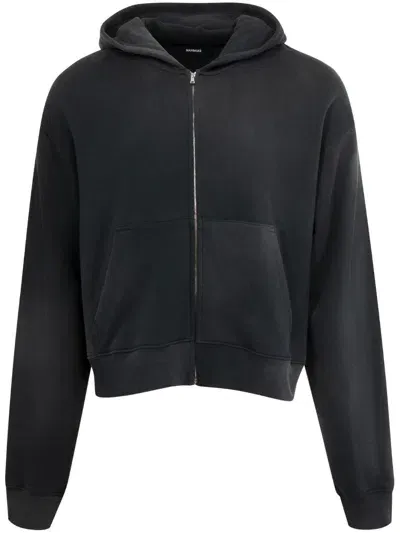 Nahmias Zip-up Hoodie In Black