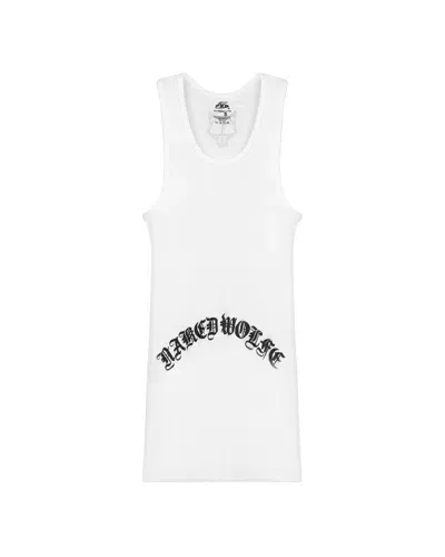 Naked Wolfe Man Gothic Tank White