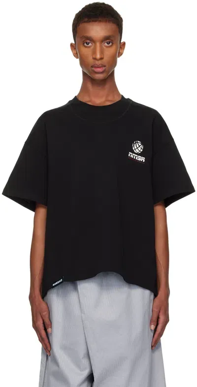 Namesake Black Duncan Oversized Nmsk T-shirt In Euphoric Black