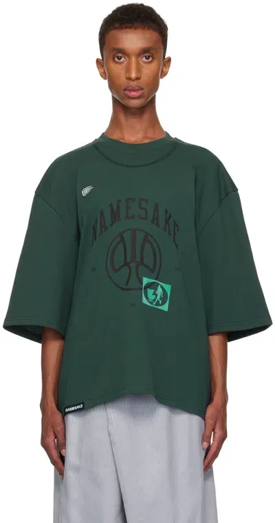 Namesake Green Mayo Oversized Homesport T-shirt In Household Green