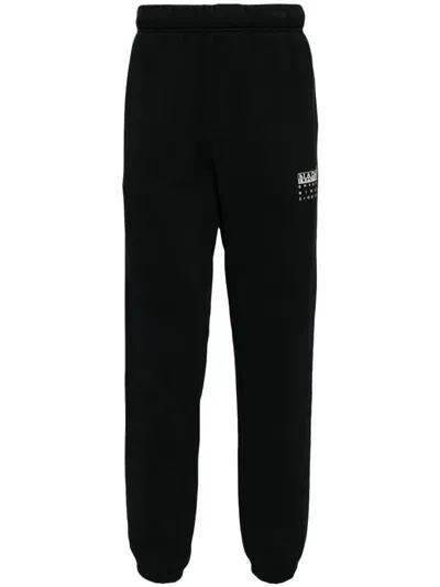 Napapijri Chamois Cotton Joggers In Black