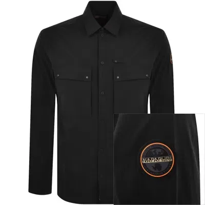 Napapijri G Bosson Long Sleeve Shirt Black