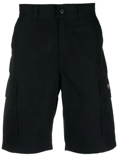 Napapijri Logo-patch Cargo Shorts In Black