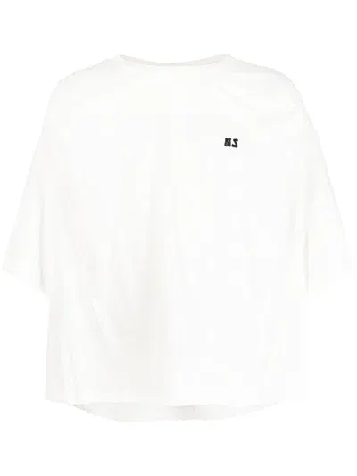 Natasha Zinko Logo-print Round-neck T-shirt In White