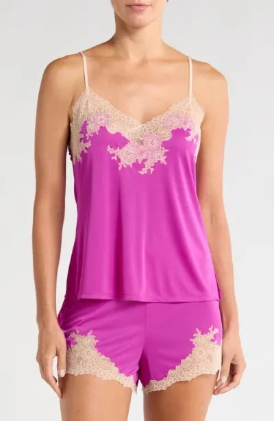 Natori Enchant Lace Short Pajamas In Purple